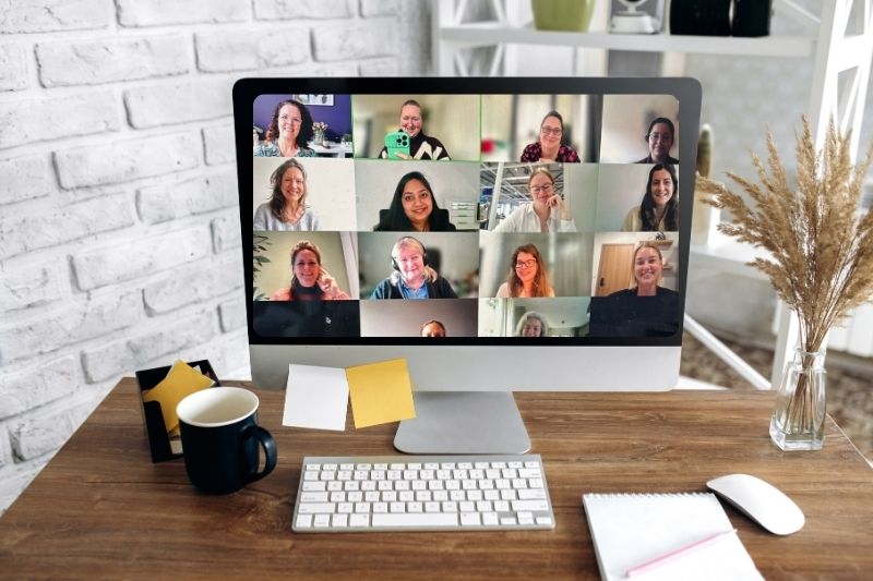 Online netwerkevent en online netwerken voor vrouwelijke ondernemers